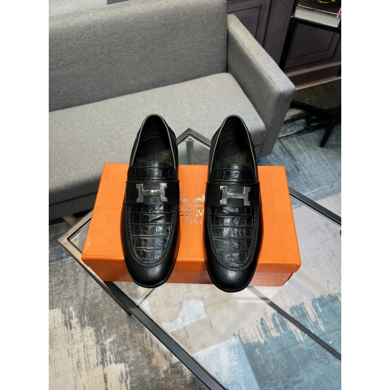 H**mes leather shoes